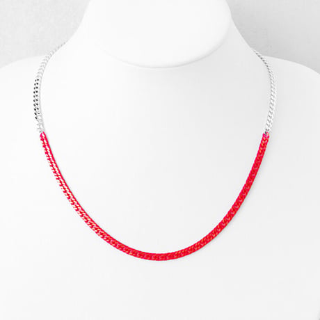 BI COLOR chain short necklace