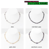 SPIKE & industrial chain short necklace