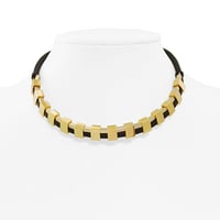 INDUSTRIAL leather necklace