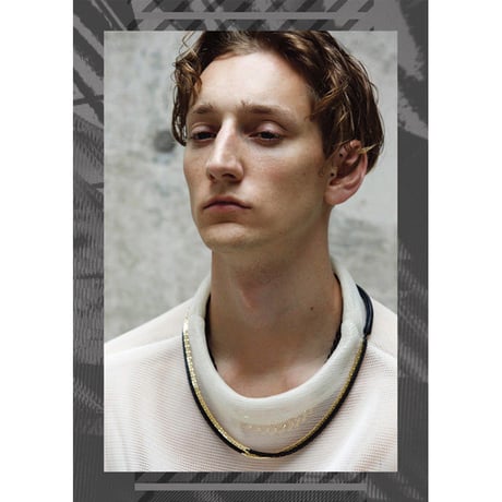 2TONE BLOCK CHAIN middle necklace