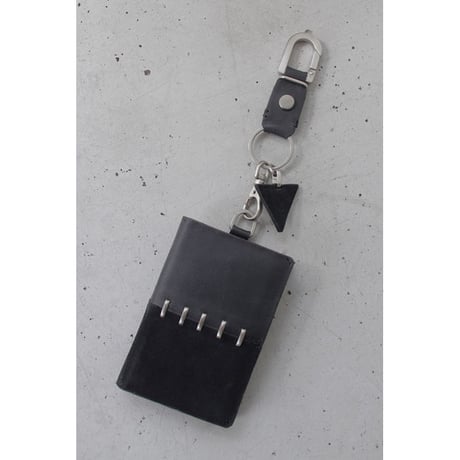 BI COLOR staple leather card case