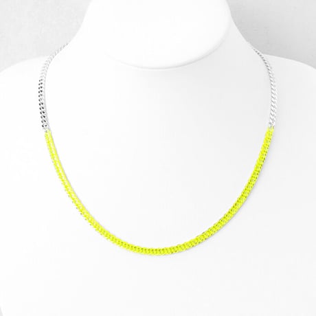 BI COLOR chain short necklace