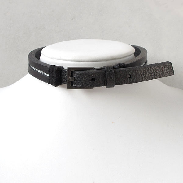 LINE leather choker | BLACK TRIANGLE DESIGN | O