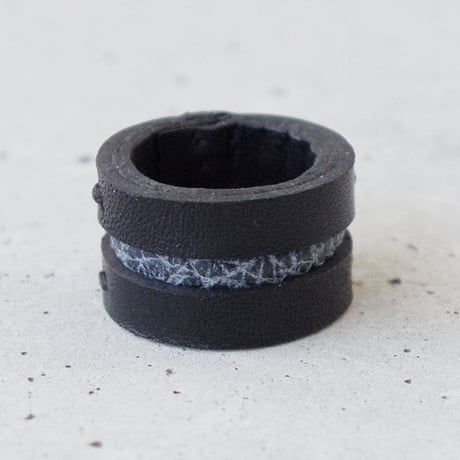 LINE leather ring