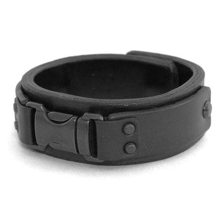 FASTEX buckle leather bracelet(black)