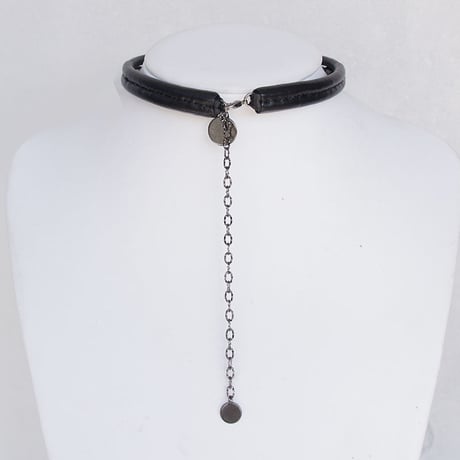 DOUBLE leather choker