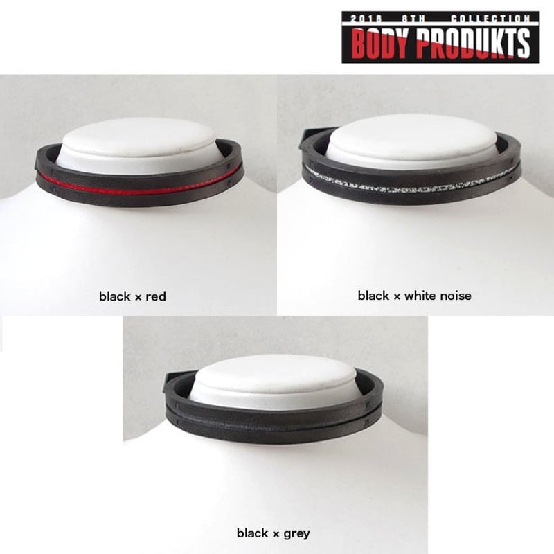 LINE leather choker | BLACK TRIANGLE DESIGN | O