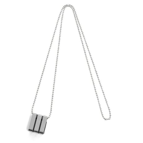 3 BARS long chain necklace