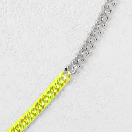 BI COLOR chain short necklace
