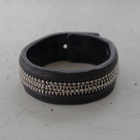 ZIP CHAIN leather bracelet