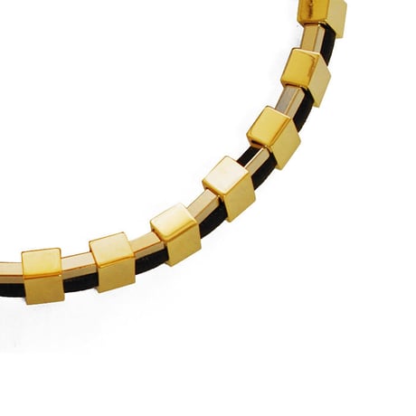 INDUSTRIAL leather necklace