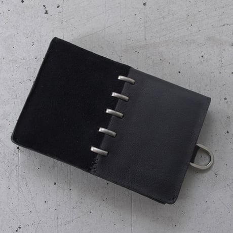 BI COLOR staple leather card case