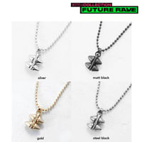 SPIKE & ball chain middle necklace