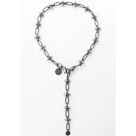 SPIKE & chain choker necklace