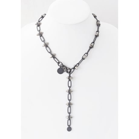 SPIKE & chain choker necklace