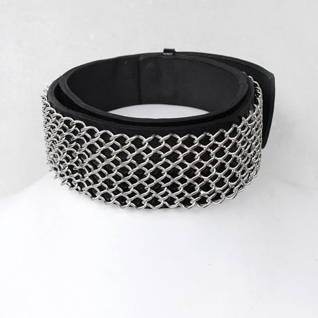 CHAIN FENCE & leather choker