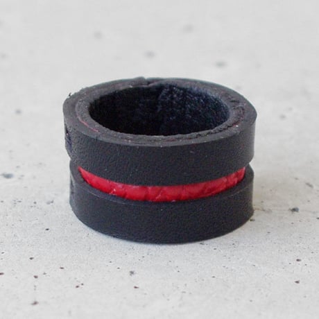 LINE leather ring