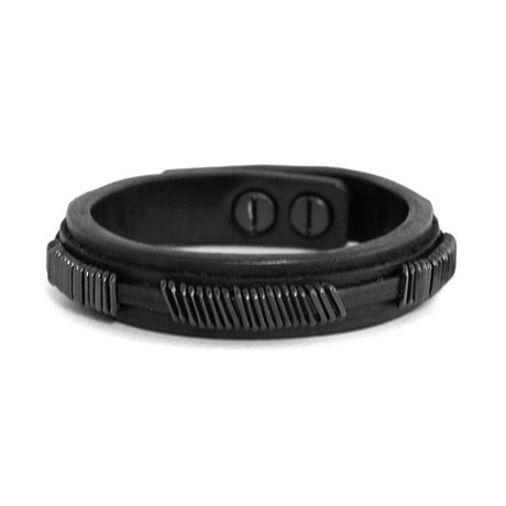 METAL BITS leather bracelet