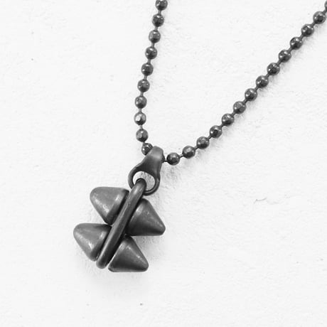 SPIKE & ball chain middle necklace