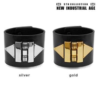 MECHANICAL EMBLEM leather bracelet