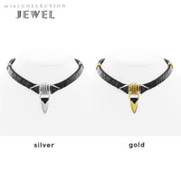 TUSK jewel choker (black × black)