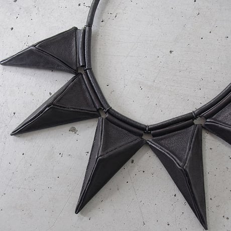 TRIANGULAR pyramid big necklace