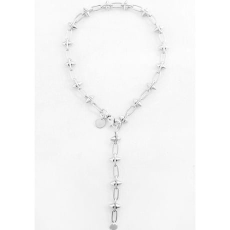 SPIKE & chain choker necklace