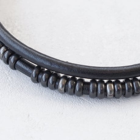 DOUBLE leather choker