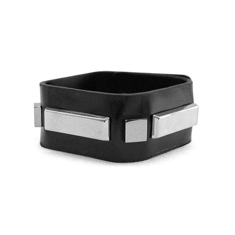 SQUARE shape leather bracelet