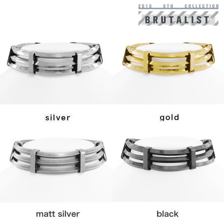 TRIPLICATE metal tube choker