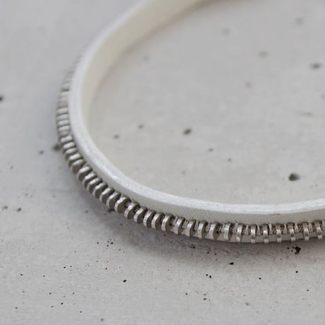 ZIP CHAIN leather choker