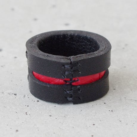 LINE leather ring
