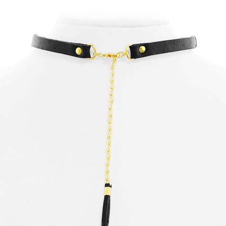TUSK jewel choker (black × black)