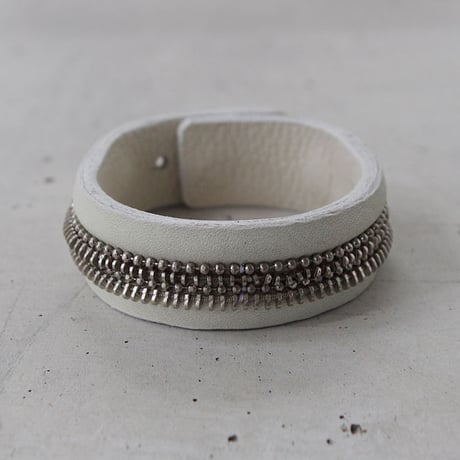 ZIP CHAIN leather bracelet