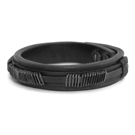 METAL BITS leather bracelet