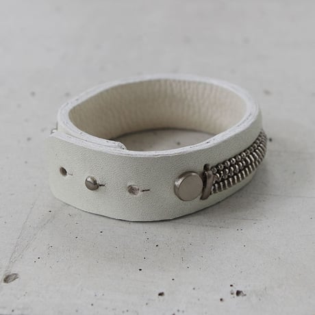 ZIP CHAIN leather bracelet