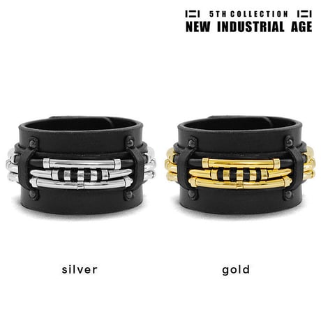 LAYERED TUBE leather bracelet