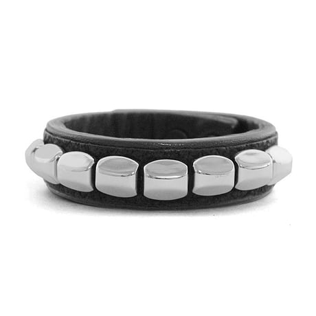 CHEVRON studs leather bracelet