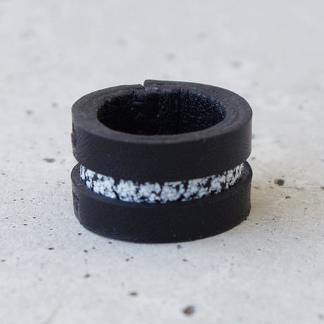 LINE leather ring