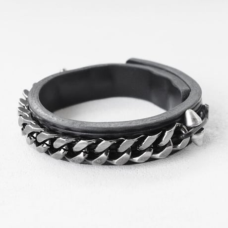 FLAT LINK chain & spike bracelet
