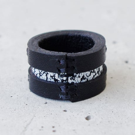 LINE leather ring