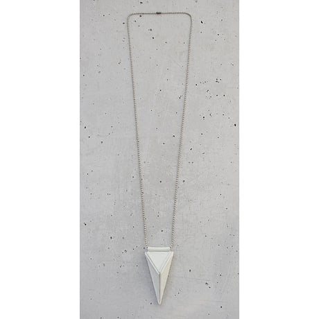 TRIANGULAR pyramid leather necklace