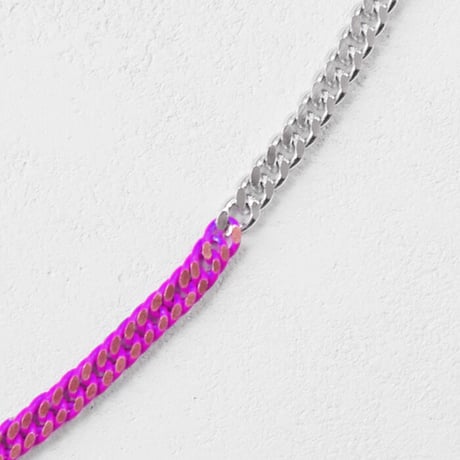 BI COLOR chain short necklace