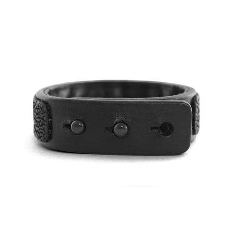CHEVRON studs leather bracelet
