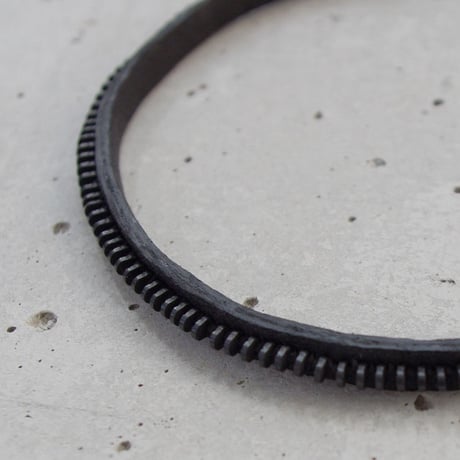 ZIP CHAIN leather choker