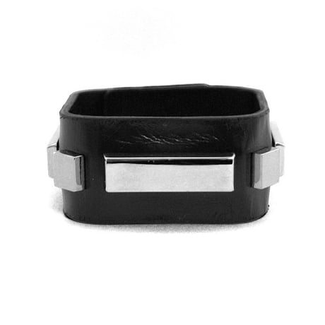 SQUARE shape leather bracelet