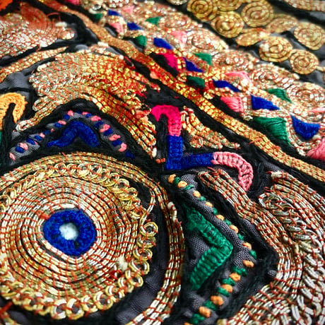 Zari刺繍 ドレスヨーク《zdy1》 Banjara Vintage