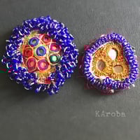 アフガンベルト 男女兼用 コインビーズ 民族ベルト kuchi《ab40