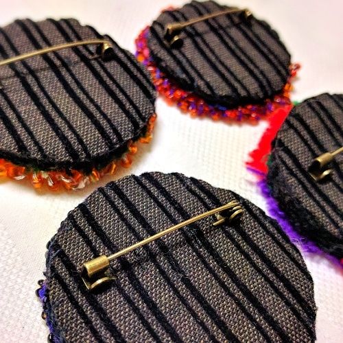 アフガニスタン ビーズ刺繍ブローチ《A/B/C/D》 | KAroba