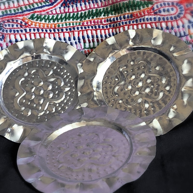 アルミ コースター3Pset《id2》アップサイクル インド | KAroba